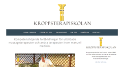 Desktop Screenshot of kroppsterapiskolan.se