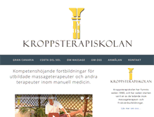 Tablet Screenshot of kroppsterapiskolan.se